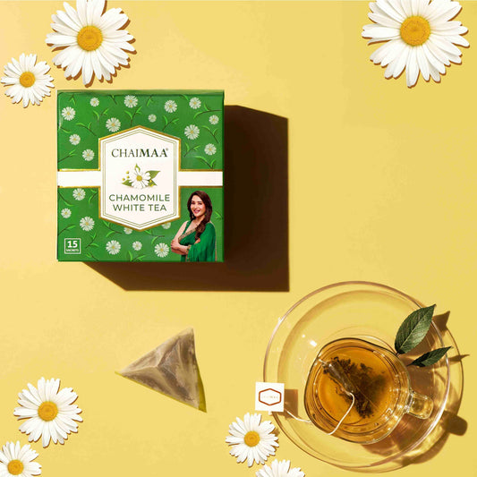 Chaimaa Chamomile White Tea: A Soothing Blend for Relaxation & Better Sleep